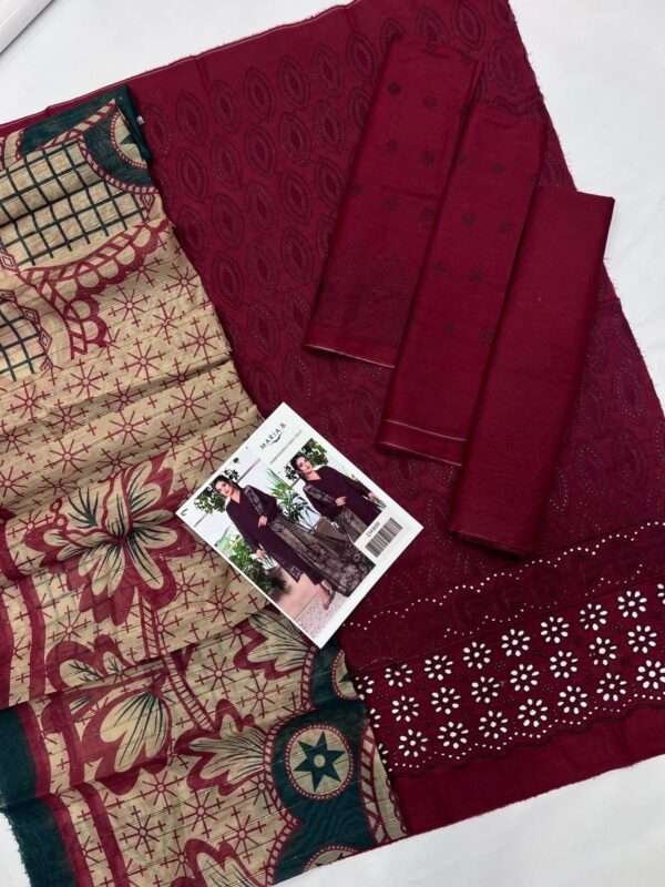 Maria.B Lawn BOS-001 | 3Pcs Embroidered Summer Collection 2025 - Image 2