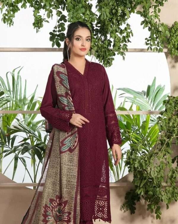 Maria.B Lawn BOS-001 | 3Pcs Embroidered Summer Collection 2025